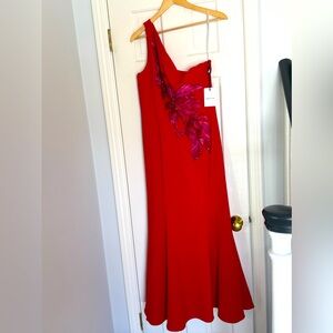 Marchesa Notte One Shoulder Dress